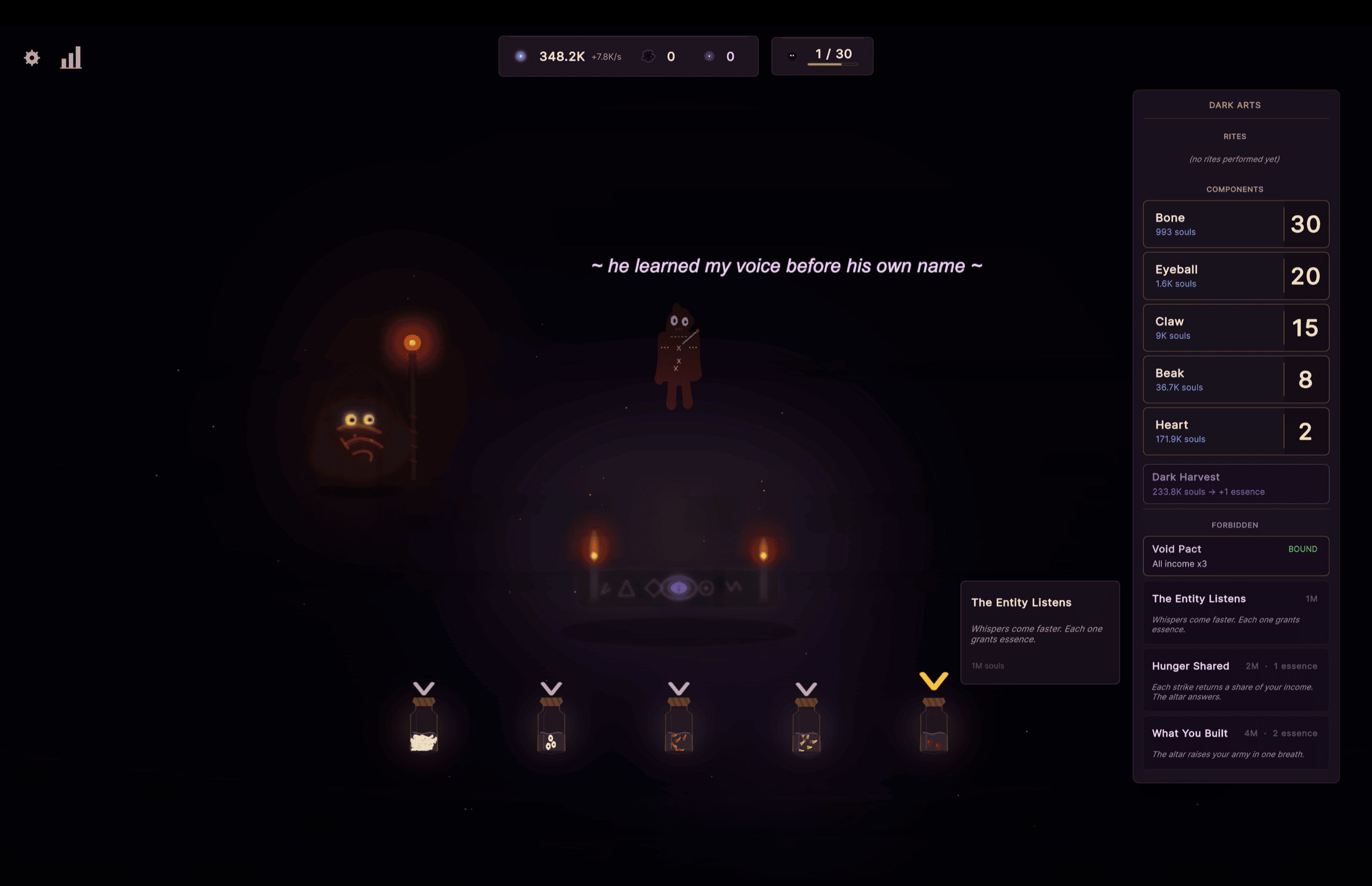 The void answers