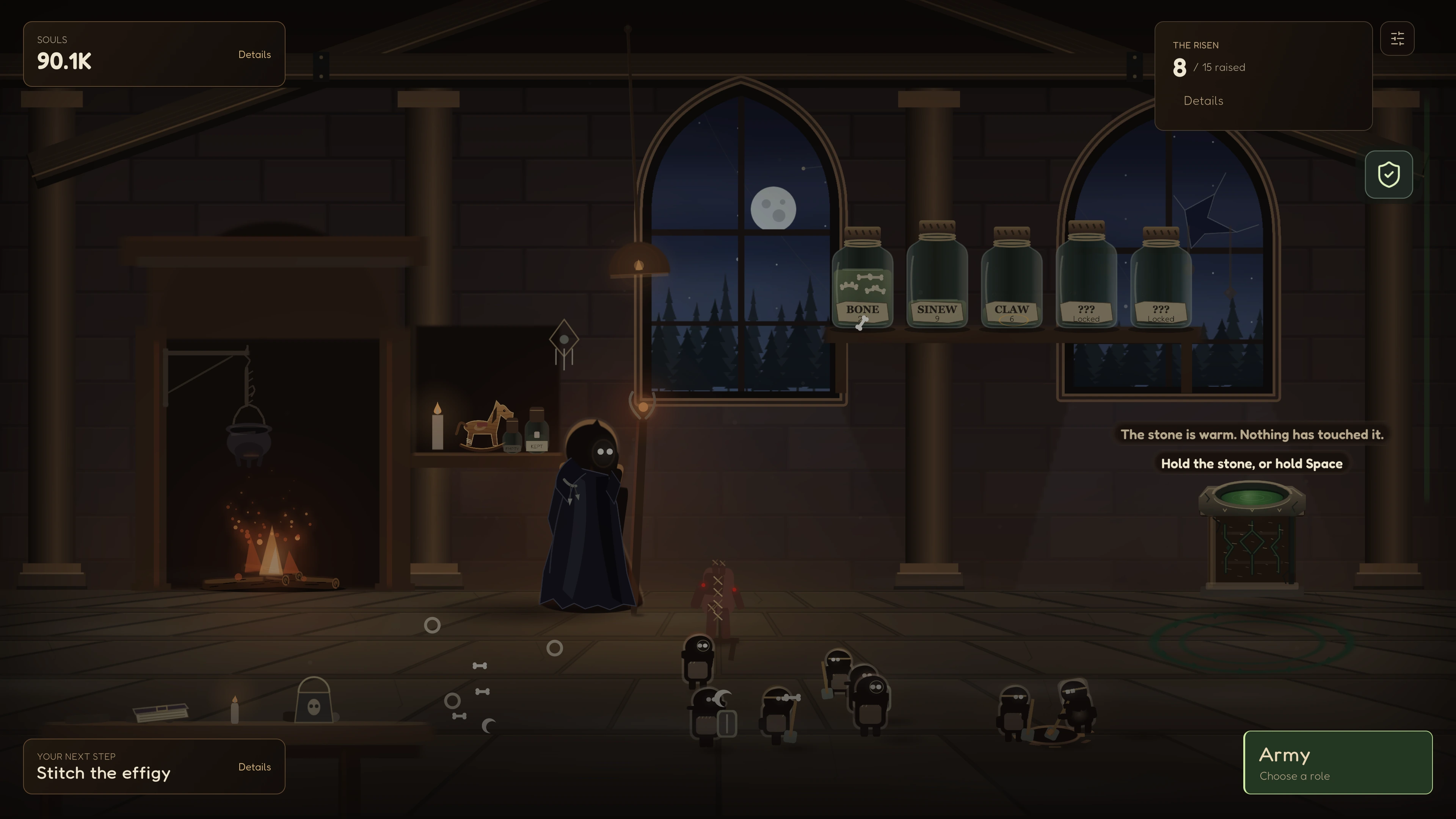 Workshop at night in Necromancer's Army